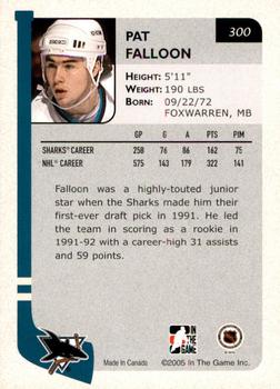 2004-05 In The Game Franchises US West - SportsFest Chicago #300 Pat Falloon Back