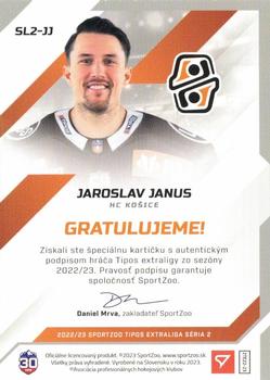 2022-23 SportZoo Tipos Extraliga Seria 2 - Authentic Signature - Level 2 #SL2-JJ Jaroslav Janus Back