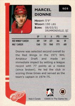 2004-05 In The Game Franchises Update - The National Chicago #464 Marcel Dionne Back