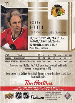 2023 Upper Deck Tim Hortons Legends #11 Bobby Hull Back