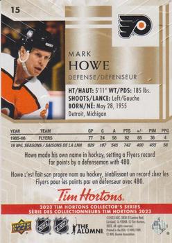 2023 Upper Deck Tim Hortons Legends #15 Mark Howe Back