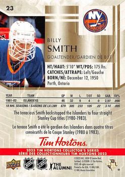 2023 Upper Deck Tim Hortons Legends #23 Billy Smith Back