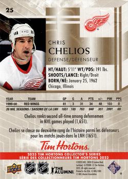 2023 Upper Deck Tim Hortons Legends #25 Chris Chelios Back