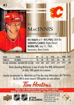 2023 Upper Deck Tim Hortons Legends #41 Al MacInnis Back