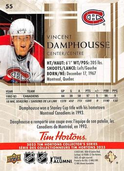 2023 Upper Deck Tim Hortons Legends #55 Vincent Damphousse Back