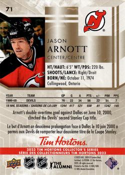 2023 Upper Deck Tim Hortons Legends #71 Jason Arnott Back