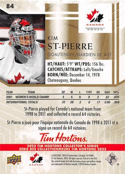 2023 Upper Deck Tim Hortons Legends #84 Kim St-Pierre Back