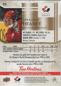 2023 Upper Deck Tim Hortons Legends #93 Geraldine Heaney Back