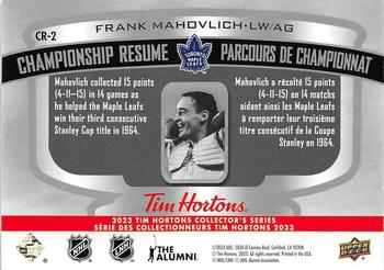 2023 Tim Horton Championship Resume Tim Hortons Toronto Maple Leafs #