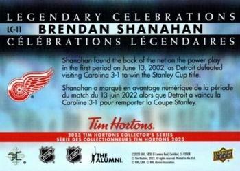 2023 Upper Deck Tim Hortons Legends - Legendary Celebrations #LC-11 Brendan Shanahan Back