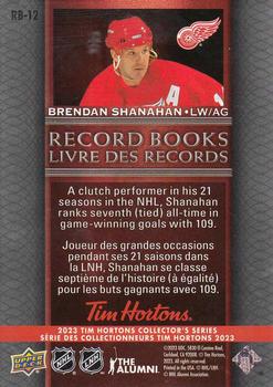 2023 Upper Deck Tim Hortons Legends - Record Books #RB-12 Brendan Shanahan Back