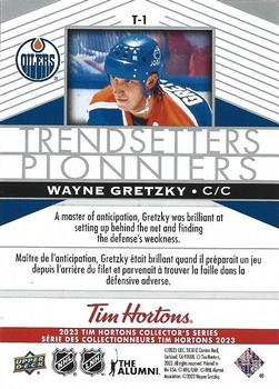 2023 Upper Deck Tim Hortons Legends - Trendsetters #T-1 Wayne Gretzky Back