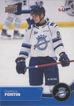 2021-22 Upper Deck CHL - Blue #220 Fabrice Fortin Front