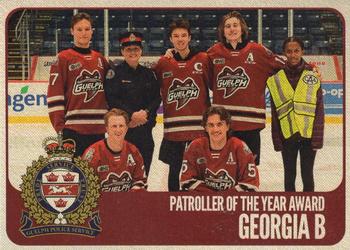2022-23 Guelph Storm (OHL) #NNO Patroller Of The Year Front