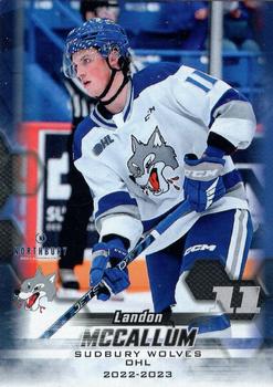 2022-23 Extreme Sudbury Wolves (OHL) #NNO Landon McCallum Front