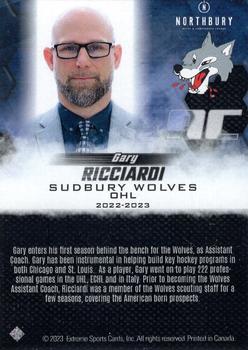 2022-23 Extreme Sudbury Wolves (OHL) #NNO Gary Ricciardi Back