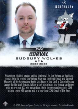 2022-23 Extreme Sudbury Wolves (OHL) #NNO Rick Dorval Back