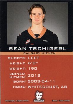 2022-23 Calgary Hitmen (WHL) #NNO Sean Tschigerl Back
