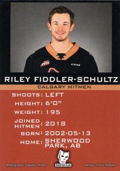 2022-23 Calgary Hitmen (WHL) #NNO Riley Fiddler-Schultz Back