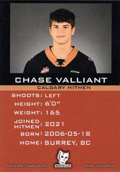 2022-23 Calgary Hitmen (WHL) #NNO Chase Valliant Back