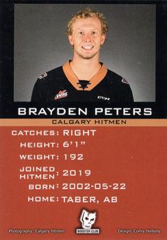 2022-23 Calgary Hitmen (WHL) #NNO Brayden Peters Back