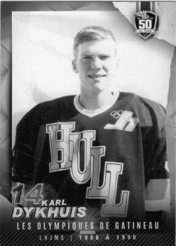 2022-23 Extreme Gatineau Olympiques (QMJHL) 50th Anniversary Set #1 #NNO Karl Dykhuis Front
