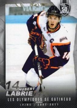 2022-23 Extreme Gatineau Olympiques (QMJHL) 50th Anniversary Set #2 #NNO Hubert Labrie Front