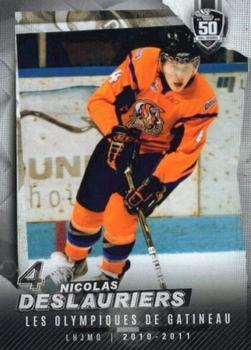 2022-23 Extreme Gatineau Olympiques (QMJHL) 50th Anniversary Set #2 #NNO Nicolas Deslauriers Front