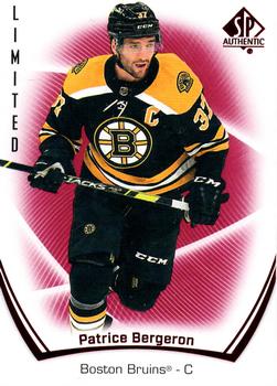 2021-22 SP Authentic - Limited Red #92 Patrice Bergeron Front