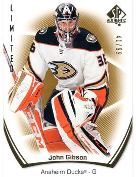 2021-22 SP Authentic - Limited Gold #41 John Gibson Front