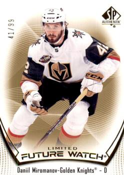 2021-22 SP Authentic - Limited Gold #190 Daniil Miromanov Front