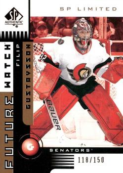 2021-22 SP Authentic - 2001-02 Retro Future Watch Limited #01FW-FG Filip Gustavsson Front