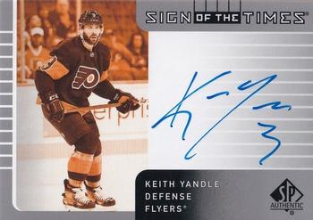2021-22 SP Authentic - 2001-02 Retro Sign of the Times #SOTT1-KY Keith Yandle Front