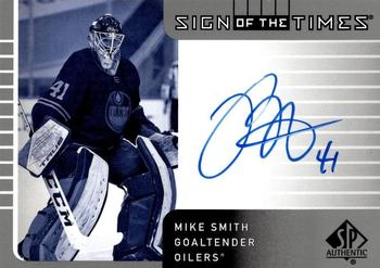 2021-22 SP Authentic - 2001-02 Retro Sign of the Times #SOTT1-MS Mike Smith Front