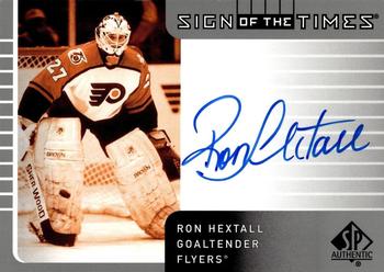 2021-22 SP Authentic - 2001-02 Retro Sign of the Times #SOTT1-RH Ron Hextall Front