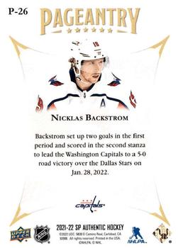 2021-22 SP Authentic - Pageantry #P-26 Nicklas Backstrom Back