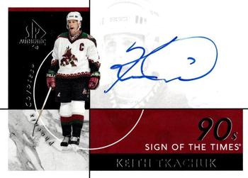 2021-22 SP Authentic - Sign of the Times 90's #ST90-KT Keith Tkachuk Front