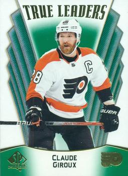 2021-22 SP Authentic - True Leaders Green #TL-15 Claude Giroux Front
