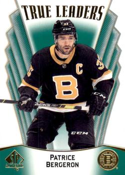 2021-22 SP Authentic - True Leaders Green #TL-22 Patrice Bergeron Front