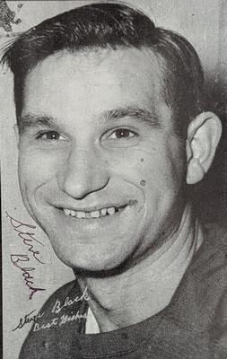 1949-50 J.D. McCarthy Detroit Red Wings Postcards #NNO Steve Black Front