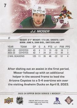 2023-24 Upper Deck #7 J.J. Moser Back