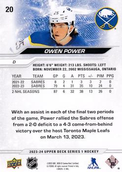 2023-24 Upper Deck #20 Owen Power Back