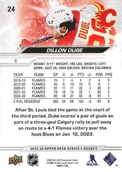 2023-24 Upper Deck #24 Dillon Dube Back