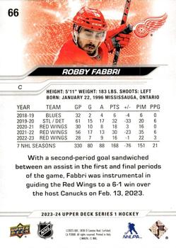 2023-24 Upper Deck #66 Robby Fabbri Back