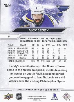 2023-24 Upper Deck #159 Nick Leddy Back