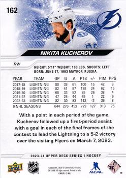 2023-24 Upper Deck #162 Nikita Kucherov Back