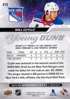 2023-24 Upper Deck #213 Will Cuylle Back