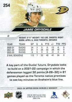 2023-24 Upper Deck #254 Jamie Drysdale Back