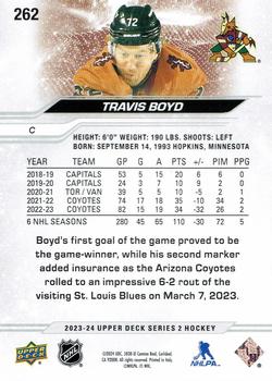 2023-24 Upper Deck #262 Travis Boyd Back