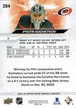 2023-24 Upper Deck #284 Pyotr Kochetkov Back